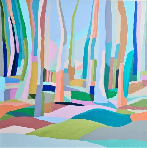 Blue Reverie van Amy Kim, Schilderij te koop op Singulart