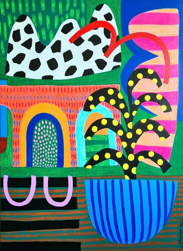 Afternoon Delight van Amy Kim, Schilderij te koop op Singulart