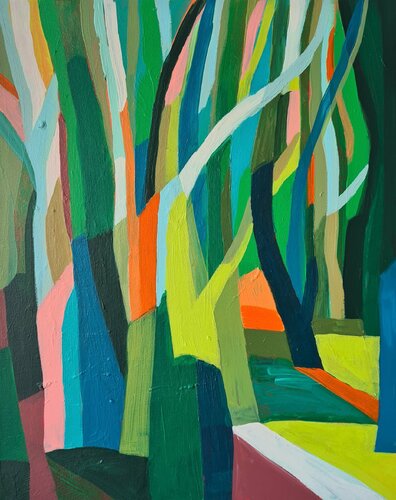Colour me with green van Amy Kim, Schilderij te koop op Singulart