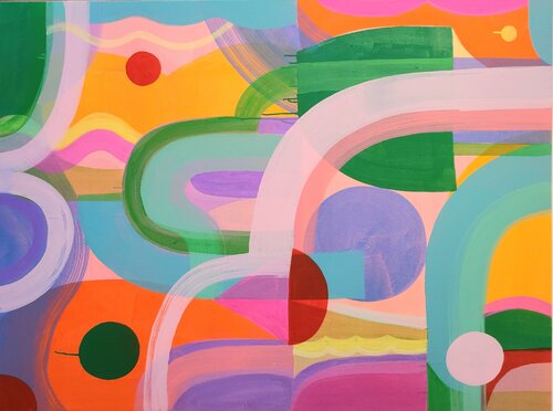 Behind the green door by Amy Kim, 회화 for Sale on Singulart