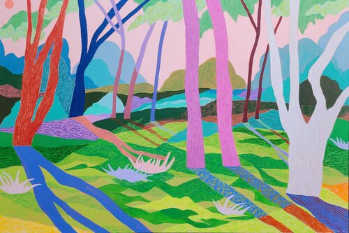 Secret Whisperers van Amy Kim, Schilderij te koop op Singulart