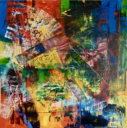 SHINY GEOMETRIC ABSTRACT von Ludwig Kranich, Malerei kaufen auf Singulart