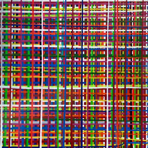 WOVEN LINES ON WOOD di Ludwig Kranich, Pittura in vendita su Singulart