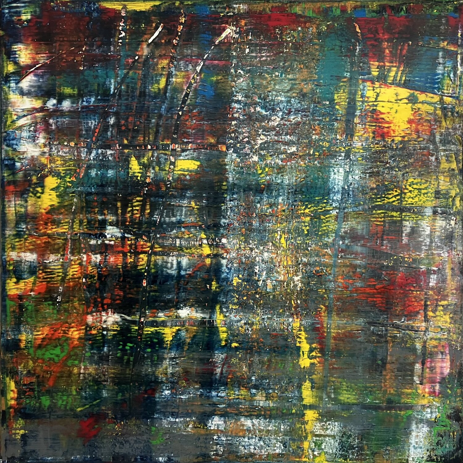 LICHTFUGE Ludwig Kranich Original painting for sale