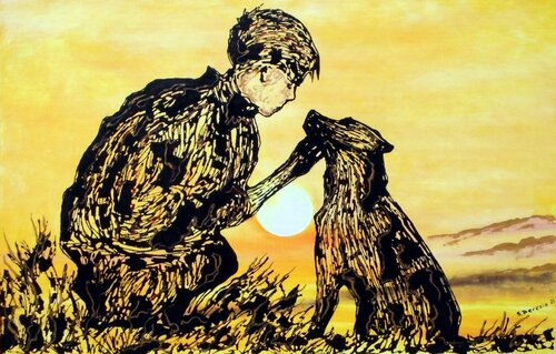 Hello Friend Painting van Serhiy Berezin, Schilderij te koop op Singulart