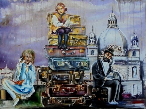 I want to go home so much di Serhiy Berezin, Pittura in vendita su Singulart