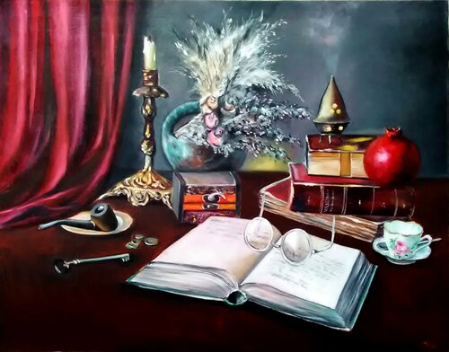 Fairy tale read at night von Serhiy Berezin, Malerei kaufen auf Singulart