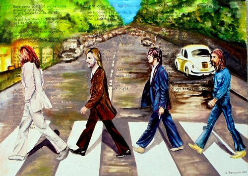 The Beatles. The road to music von Serhiy Berezin, Malerei kaufen auf Singulart