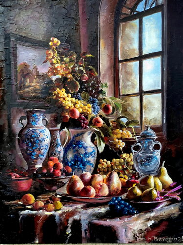 Royal Still Life: Festive Decor von Serhiy Berezin, Malerei kaufen auf Singulart