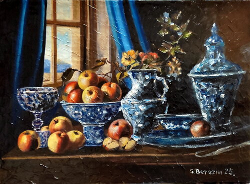 Porcelain still life von Serhiy Berezin, Malerei kaufen auf Singulart