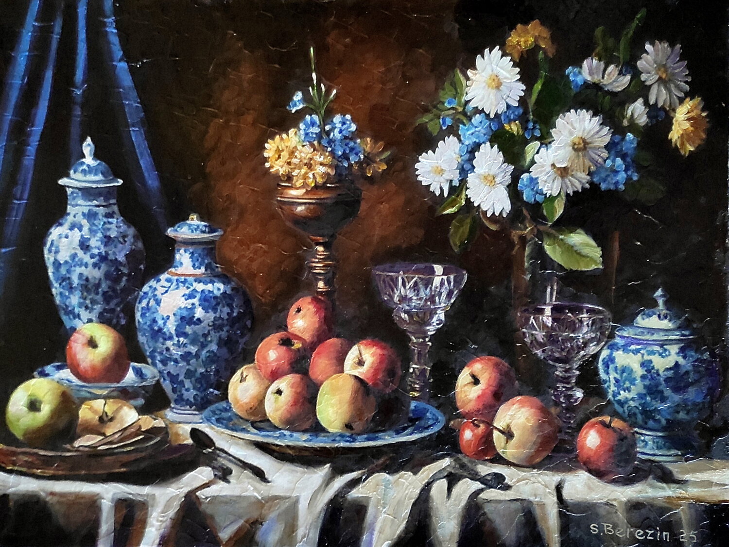 Still life with apples Serhiy Berezin