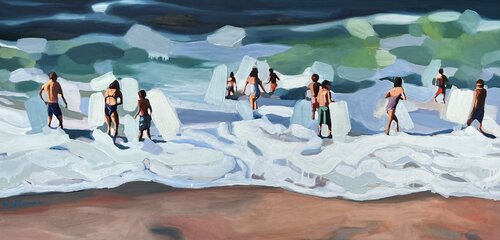 “Beachlife “ von Kelly Villasenor, Malerei kaufen auf Singulart