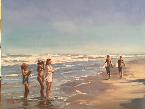 “Distracted “ by Kelly Villasenor, Painting for Sale on Singulart