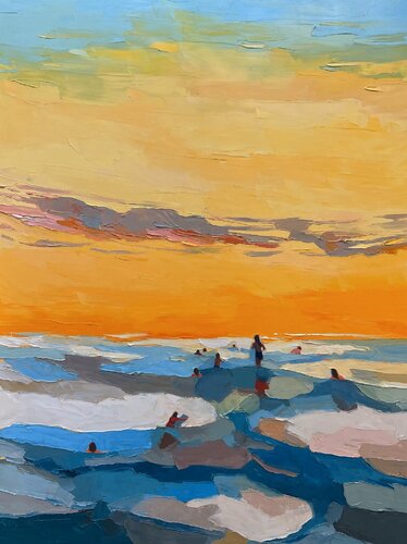 Golden Hour -sold par Kelly Villasenor, Peinture en vente sur Singulart
