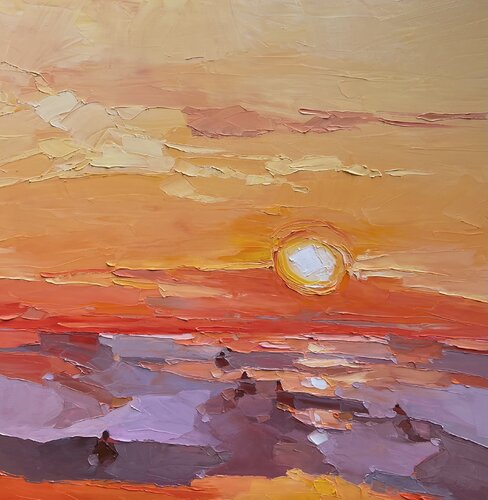 “Embracing the dusk” by Kelly Villasenor, Painting for Sale on Singulart