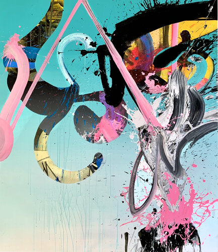 SNAKE CHARMER van Chuck Hipsher, Schilderij te koop op Singulart