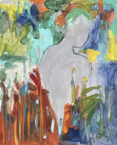 Smell the flowers von Mariam Qureshi, Malerei kaufen auf Singulart