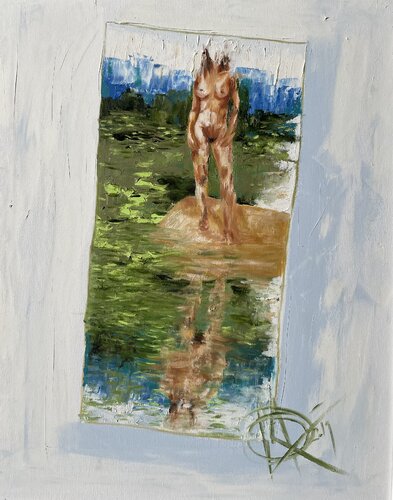 Existential Nude reality di Mariam Qureshi, Pittura in vendita su Singulart