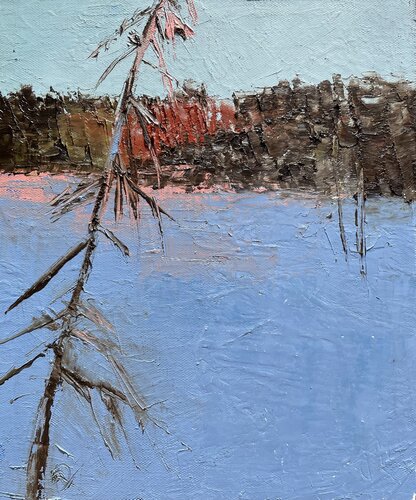 Winter's light by Mariam Qureshi, 회화 for Sale on Singulart