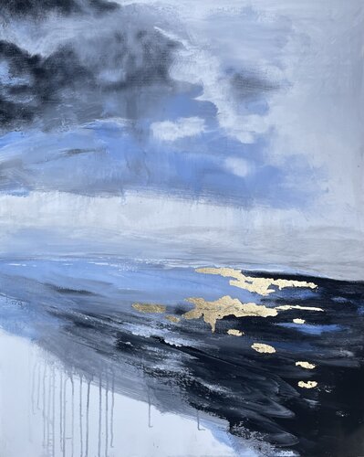 Shimmer, shine and drama of patience par Mariam Qureshi, Peinture en vente sur Singulart