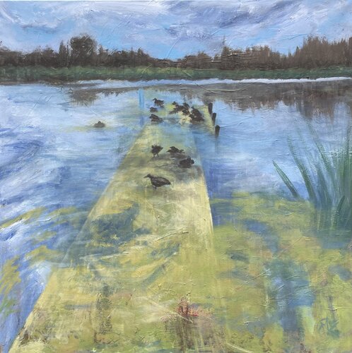 Reil Duck Coup by Mariam Qureshi, Painting for Sale on Singulart