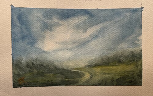 The Sky full of path van Mariam Qureshi, Schilderij te koop op Singulart