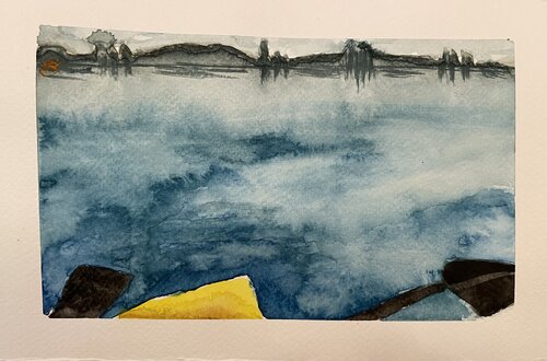 Paddles of my kayak von Mariam Qureshi, Malerei kaufen auf Singulart