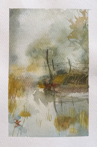 Charming little bridge von Mariam Qureshi, Malerei kaufen auf Singulart