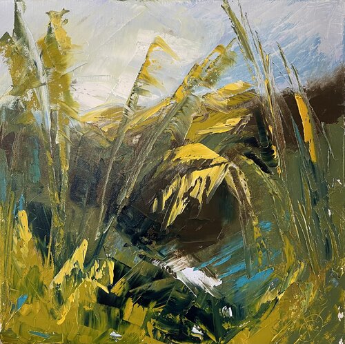Wild Spiral in the Garden by Mariam Qureshi, Painting for Sale on Singulart