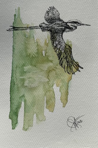 A Sky Held in Water by Mariam Qureshi, Drawing for Sale on Singulart