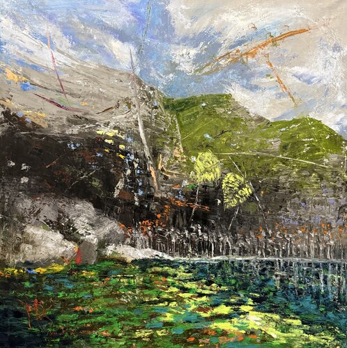 Luminous Mount Lawrence Grassi von Mariam Qureshi, Malerei kaufen auf Singulart