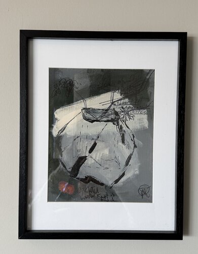 Sedement - Study of a sculpture as they dry von Mariam Qureshi, Malerei kaufen auf Singulart