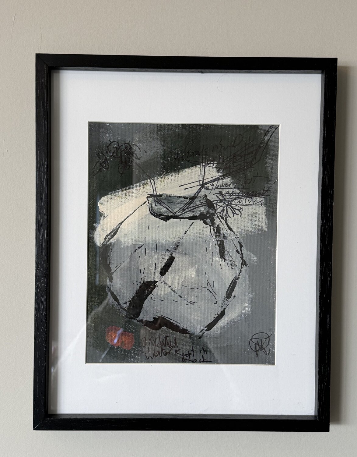 Sedement - Study of a sculpture as they dry Mariam Qureshi Originalgemälde zu verkaufen