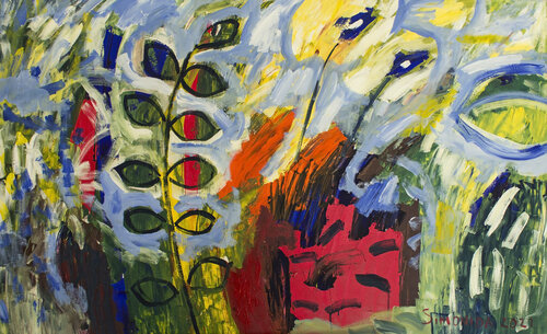 A Windy Day in the Garden von Simonida Djordjevic, Malerei kaufen auf Singulart