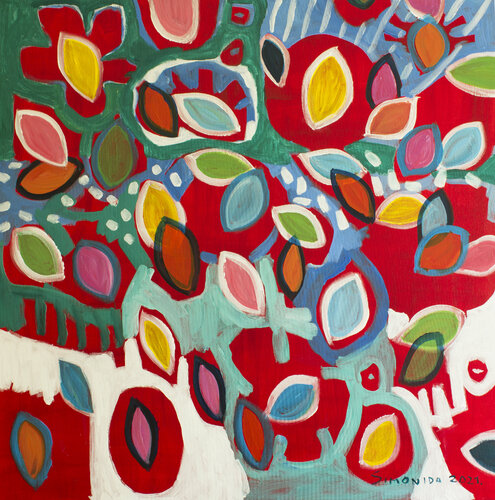 Hippie Nostalgia van Simonida Djordjevic, Schilderij te koop op Singulart