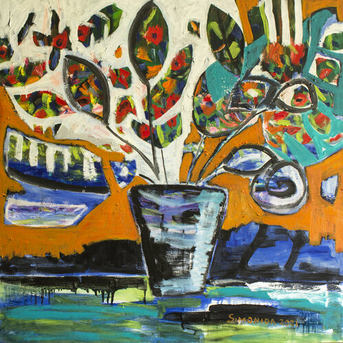 Vase of Plenty van Simonida Djordjevic, Schilderij te koop op Singulart