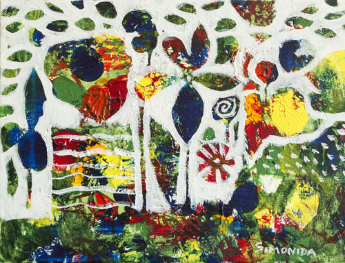 A Spring Song of Birds van Simonida Djordjevic, Schilderij te koop op Singulart