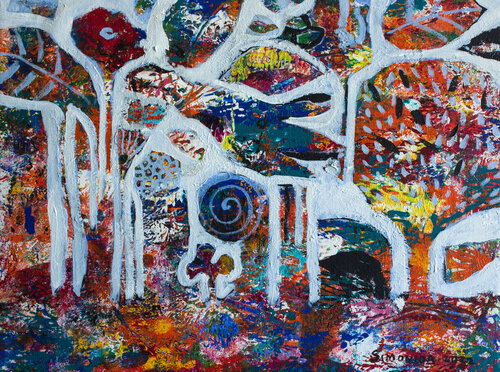 Garden from Dream 2 di Simonida Djordjevic, Pittura in vendita su Singulart