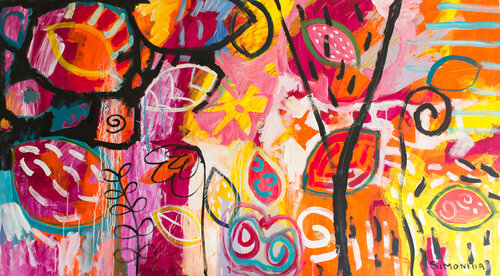 Summer in Alice's Garden by Simonida Djordjevic, Painting for Sale on Singulart