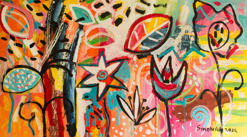 Play in Alice's Garden 2 von Simonida Djordjevic, Malerei kaufen auf Singulart