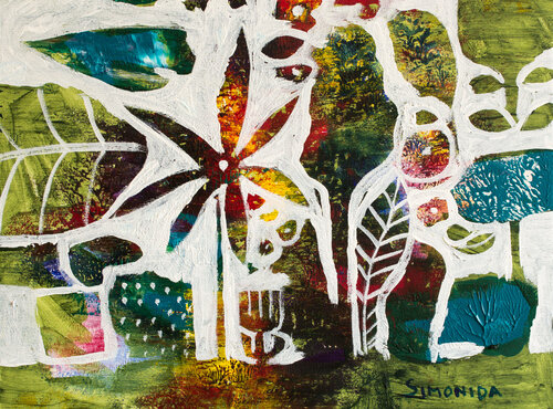 Magic Herbs van Simonida Djordjevic, Schilderij te koop op Singulart