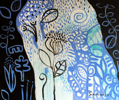 Blue Harmony van Simonida Djordjevic, Schilderij te koop op Singulart