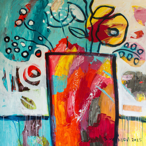 Monolithic Vase von Simonida Djordjevic, Malerei kaufen auf Singulart