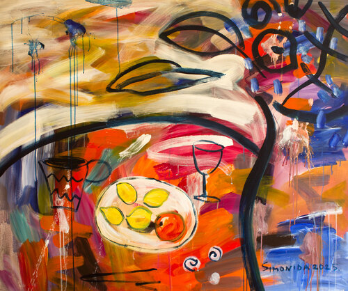 Homage to Matisse 2 von Simonida Djordjevic, Malerei kaufen auf Singulart