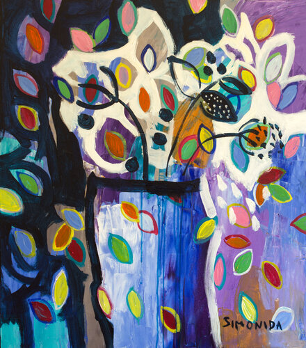 Blue Vase von Simonida Djordjevic, Malerei kaufen auf Singulart