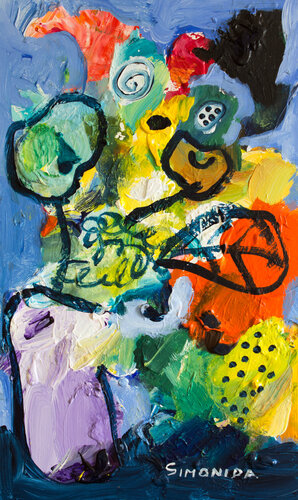 Dancing Vase van Simonida Djordjevic, Schilderij te koop op Singulart