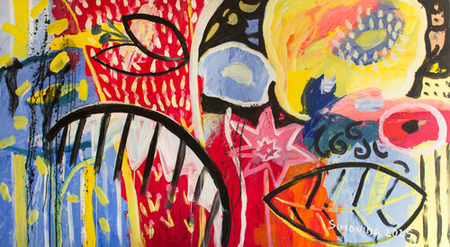 In Alice's Garden van Simonida Djordjevic, Schilderij te koop op Singulart