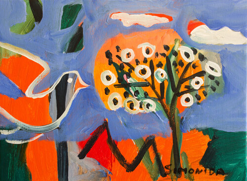 A Tree Waiting for Its Bird von Simonida Djordjevic, Malerei kaufen auf Singulart
