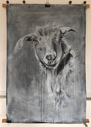 So what?! grey von titia ohlhaver, Malerei kaufen auf Singulart