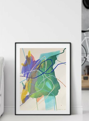 ON MY WAY by Emy Rose Oz, Work on Paper for Sale on Singulart